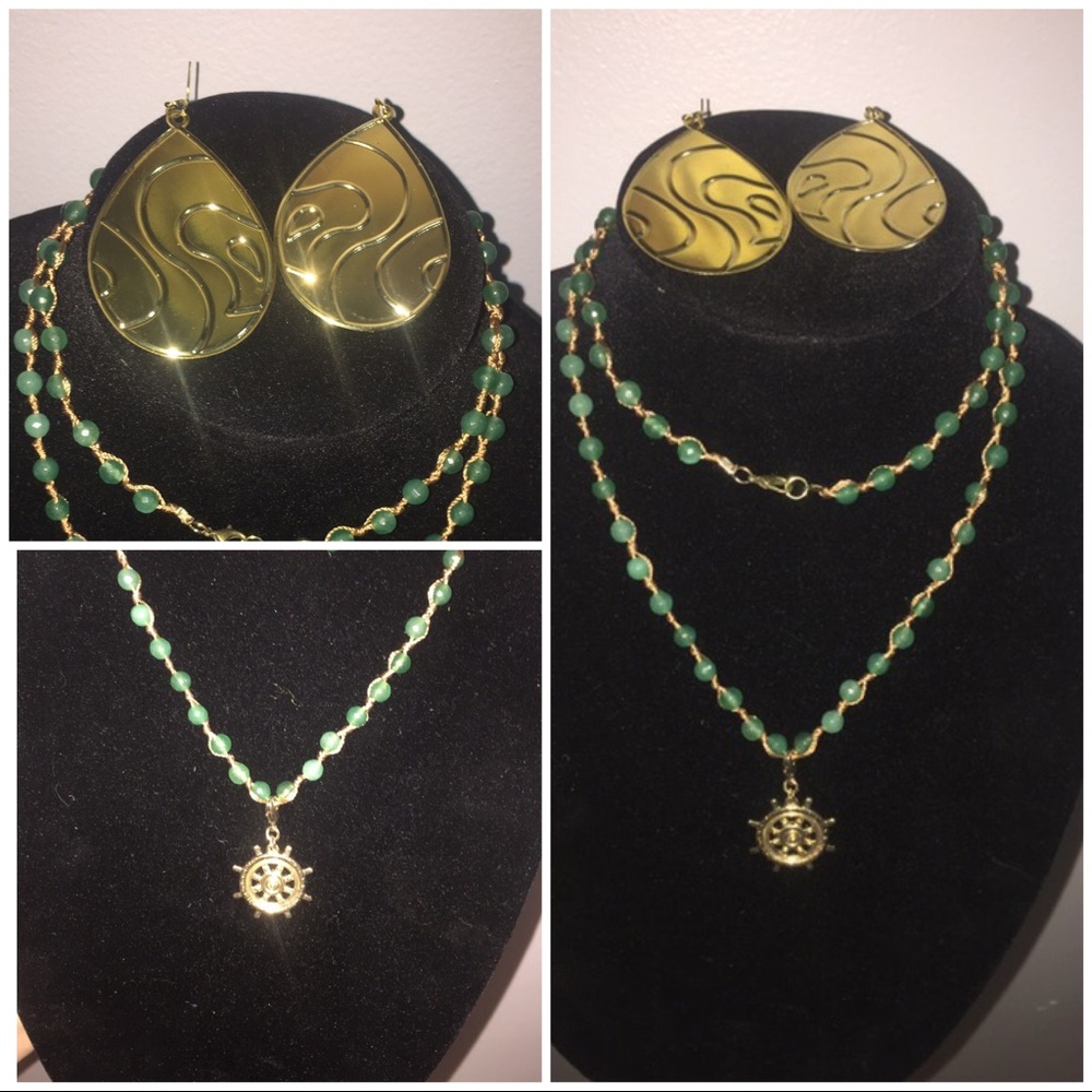 Necklace & earrings
